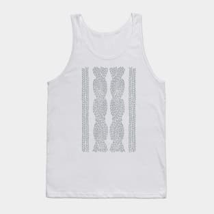 Cable Knit 1 Gray Tank Top
